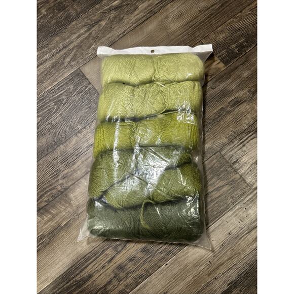 Vintage AFGHAN KIT Yarn Kits Inc 4800 NOS Knit Crochet 7 Patterns Retro New - Picture 6 of 6